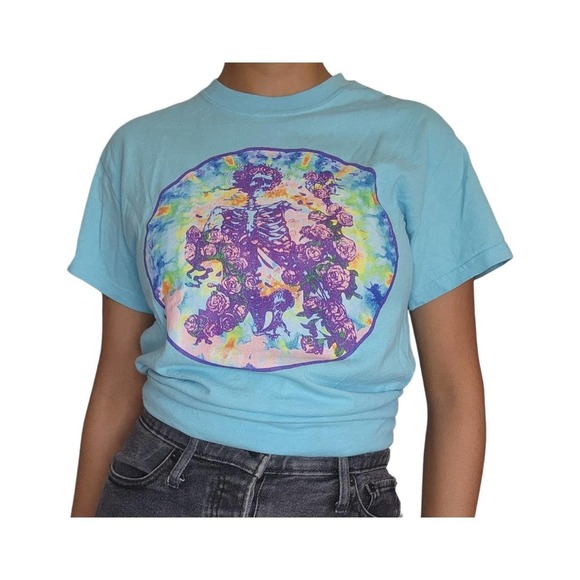 Grateful Dead Bertha Roses Band Merch T-Shirt - Picture 1 of 3